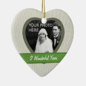 「コットン」ルック2周年結婚オーナメント セラミックオーナメント (右)