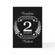 コットン 結婚記念日 2年目の結婚