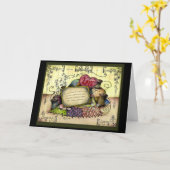 コットン 2周年 結婚記念日 ギフトカード カード (黄色い花)