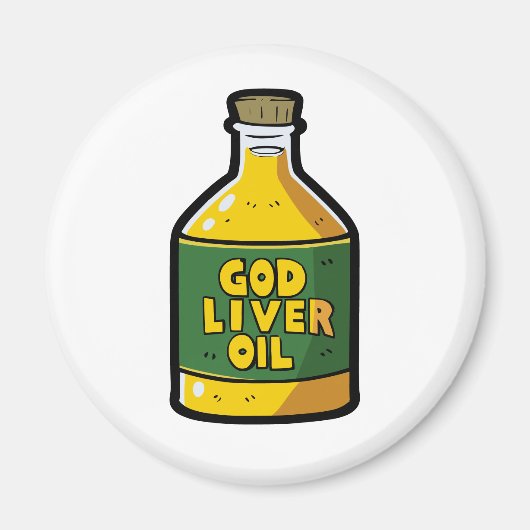 コッド肝油 マグネット (正面)