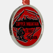 コッパーマウンテンコロラドスキー標高オーナメント メタルオーナメント (右)