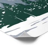 コッパーマウンテンスキーエリアコロラドヴィンテージ ポスター (角)