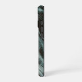 コッパー&テアル大理石フロー iPhone 16ケース (左側面)