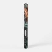 コッパー&テアル大理石フロー iPhone 16ケース (右側面)