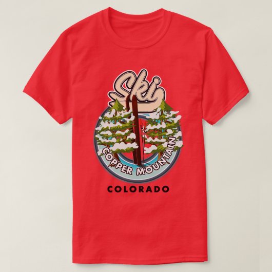 コッパー・マウンテン・コロラドスキー Tシャツ (デザイン正面)