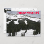 コッパー・マウンテン・スキー・エリア・はがき ポストカード (正面/裏面)