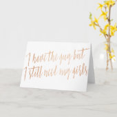 コッパー 「男は確保した、でもまだ女たちが必要なんだ」 カード (黄色い花)