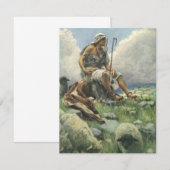 コッピングによる羊飼いのダビデ、ヴィンテージ宗教 (正面/裏面)