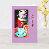 コップおよびマグ カード (黄色い花)