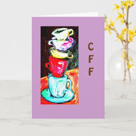 コップおよびマグ カード (黄色い花)