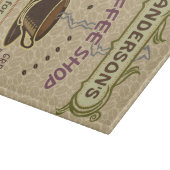 コップが付いている喫茶店はあなた自身のパーソナライズ作成します カッティングボード (角)