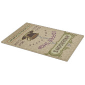 コップが付いている喫茶店はあなた自身のパーソナライズ作成します カッティングボード (角)