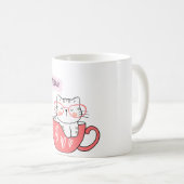 コップに猫が鳴く コーヒーマグカップ (正面右)