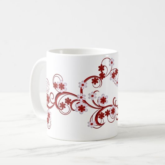コップのテンプレートバレンタインの日のギフト コーヒーマグカップ (正面左)