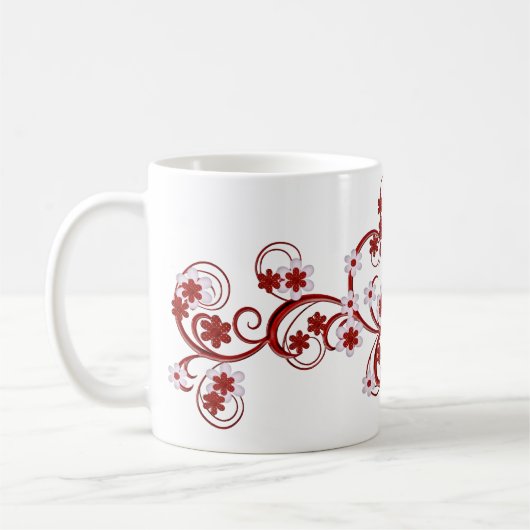 コップのテンプレートバレンタインの日のギフト コーヒーマグカップ (左)