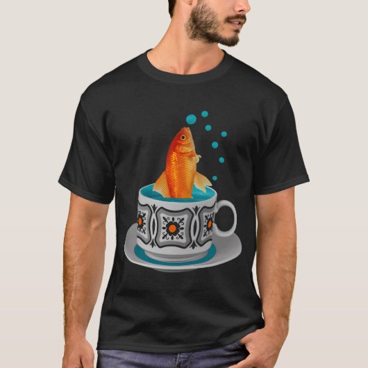 コップの中の金魚 Tシャツ (正面)