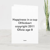 コップの幸福 カード (裏面)