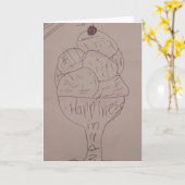 コップの幸福 カード (黄色い花)