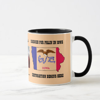 コップはアイオワのPalinのために組織します マグカップ