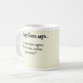 コップはコーヒーが注がれる前に一致しなければなりません コーヒーマグカップ (正面左)