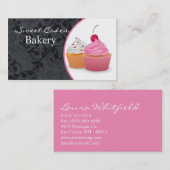 コップはベーカリーの甘い御馳走名刺を固めます 名刺 (正面/裏面)