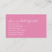 コップはベーカリーの甘い御馳走名刺を固めます 名刺 (裏面)