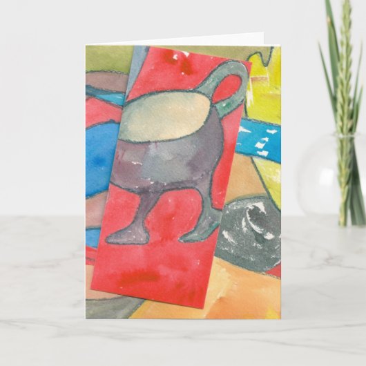 コップは散歩します カード (正面)