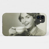 コップを握っている女性 Case-Mate iPhoneケース (裏面(横))