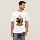 コップを握る日本のな男性の人形の閉めて下さい Tシャツ (正面フル)