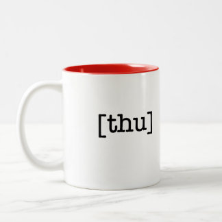 コップ日の木曜日のマグ ツートーンマグカップ