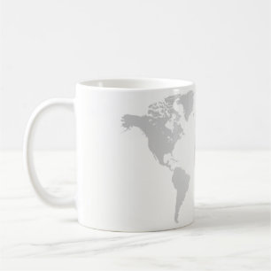 コップ-地球、世界地図 コーヒーマグカップ