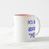 コップ- "私"についてあります完全に ツートーンマグカップ (正面右)