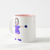 コップ- "私"についてあります完全に ツートーンマグカップ (正面左)