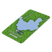 コッヘル湖（Kochelsee）, ドイツの地図 マグネット (左側)