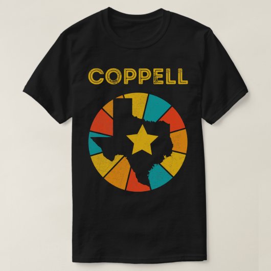 コッペルテキサス州ヴィンテージ動揺してお土産1 Tシャツ (デザイン正面)