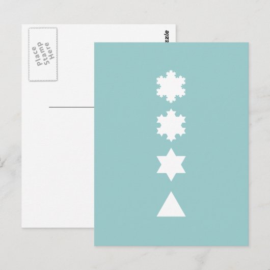 コッホ雪 ポストカード (正面/裏面)