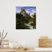 コッホ – Das Wetterhorn von der Rosenlaui aus, 1824 ポスター (キッチン)