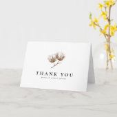 コッ素朴ト結婚の感謝 カード (黄色い花)