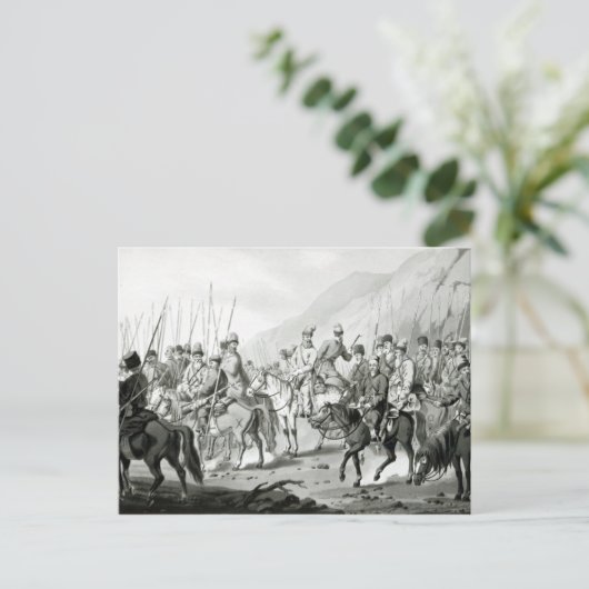 コッ違うサックのロシアの部族 ポストカード (スタンド正面)