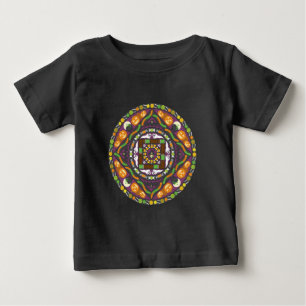 コツとトリートマンダラキッドとベビーシャツ ベビーTシャツ
