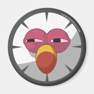 コツコツつつく音の顔の磁石 マグネット