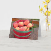 コツコツつつく音のoのモモの挨拶状 カード (黄色い花)