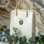 コテお洒落ジェコアエルバースデーパーティ感謝していー ラウンドシール