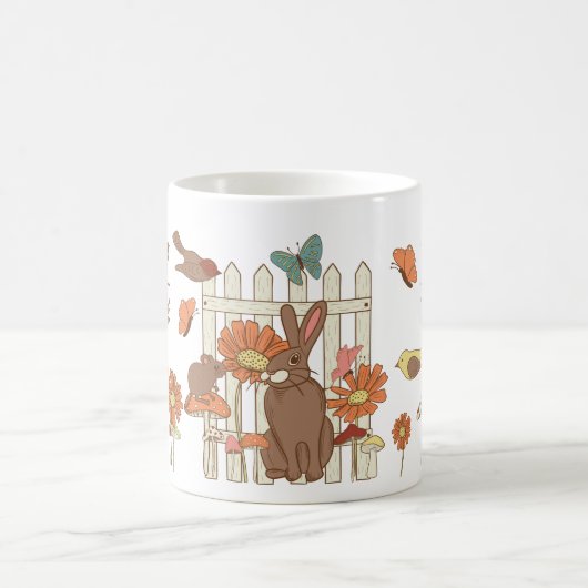 コテかわいらしガコアの鳥獣パーソナライズされた コーヒーマグカップ (中央)