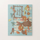 コテかわいらしガコアの鳥獣パーソナライズされた ジグソーパズル (縦)