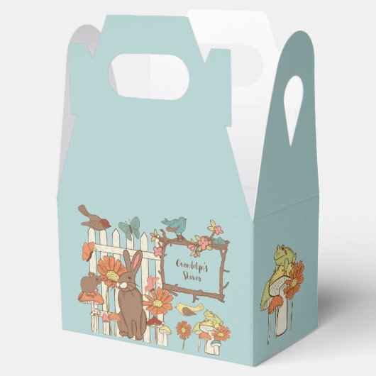 コテかわいらしガコアの鳥獣パーソナライズされた フェイバーボックス (オープン)