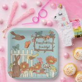 コテかわいらしガコアの鳥獣パーソナライズされた ペーパープレート (パーティー)