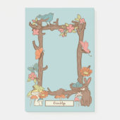 コテかわいらしガコアの鳥獣パーソナライズされた ポストイット (正面)