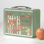 コテかわいらしガコアの鳥獣パーソナライズされた メタルランチボックス (インサイチュ)