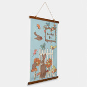 コテかわいらしガコアの鳥獣パーソナライズされた 吊り下げ型タペストリー (傾斜あり)